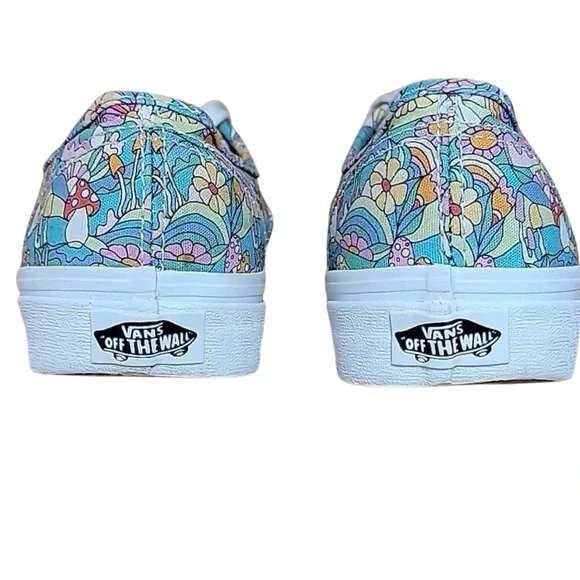 Vans Multicolor Mushroom Floral Sneakers Shoes - Picture 4 of 7